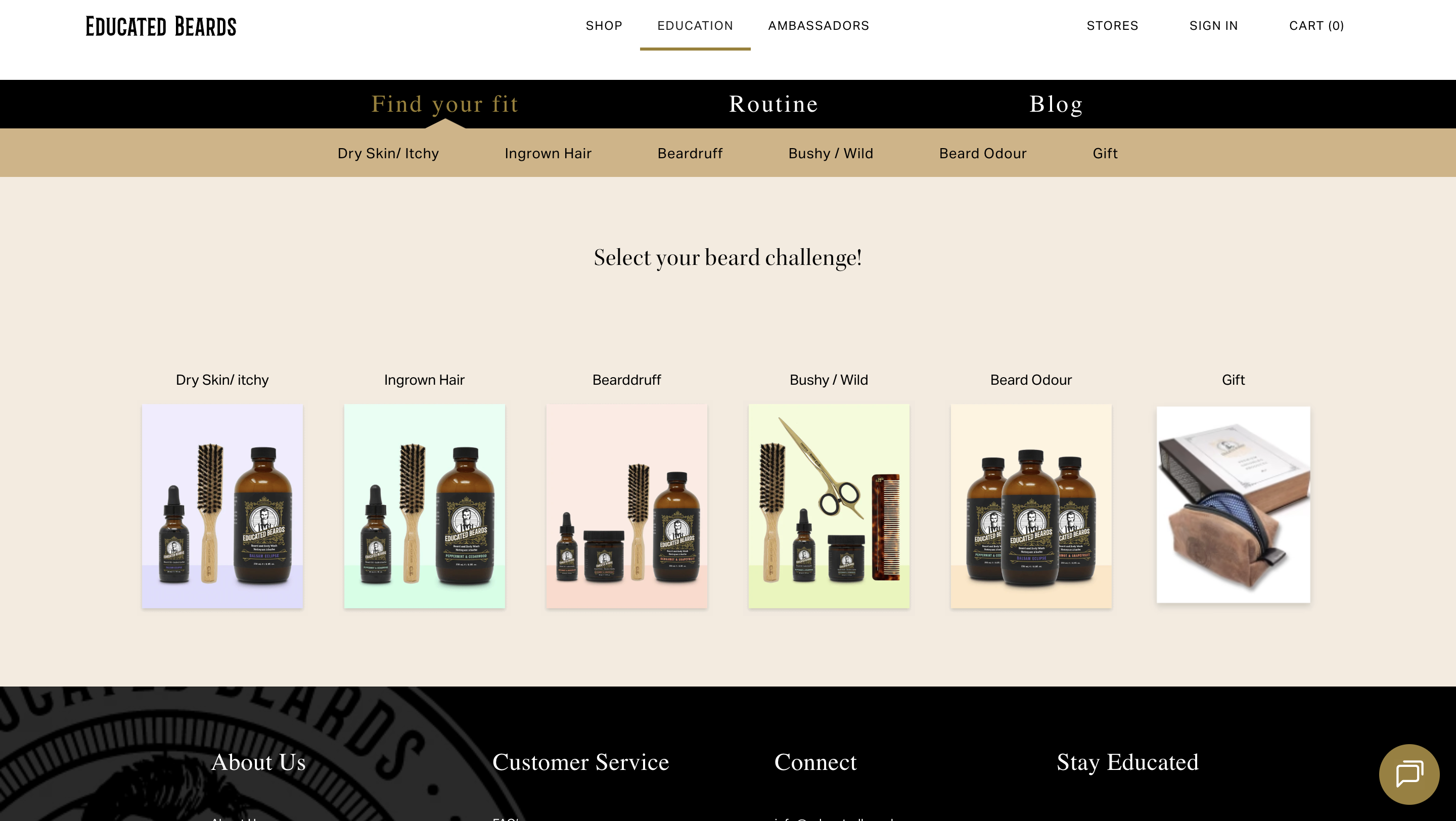 Educated Beard — Grooming E-Commerce screenshot